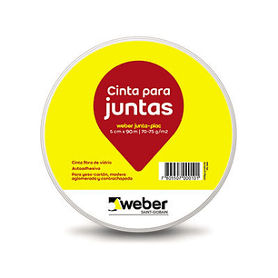 Cinta Fibra De Vidrio Juntaplac 5Cm X 90Mts
