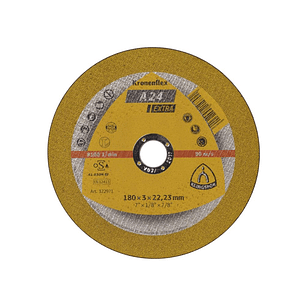 Disco Corte Metal 7X1/8 A24Extra 180X3X22 C.Plano