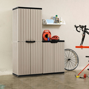 Armario Plastico Multiuso Café Claro Rimax