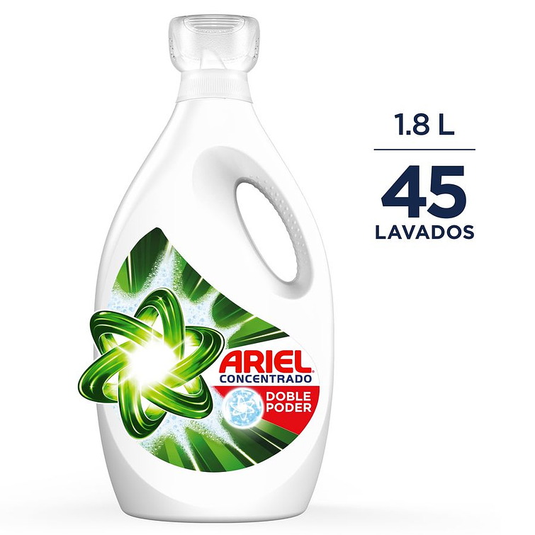 Detergente Ariel Doble Poder Liquido 1.8 L 1