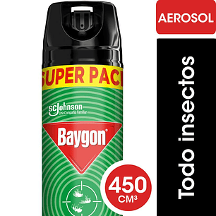 Insecticida Baygon Mata Moscas Y Mosquitos 450Ml