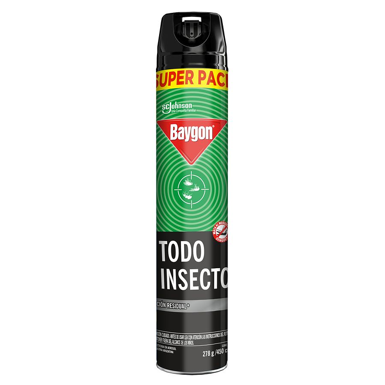 Insecticida Baygon Mata Moscas Y Mosquitos 450Ml 2