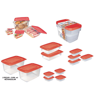 Set Recipiente 12Und Plastico