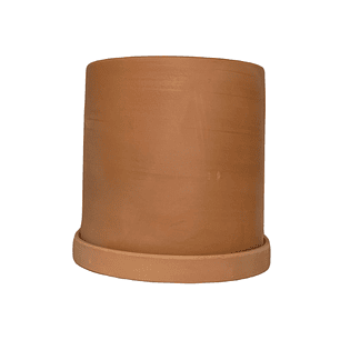 Macetero 15X15 Cilindro Terracota Con Plato