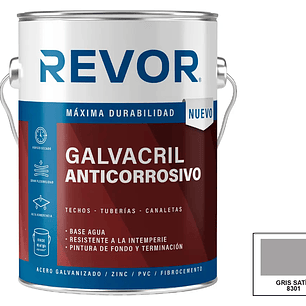 Galvacril Anticorrosivo Revor Gris 1 Gl