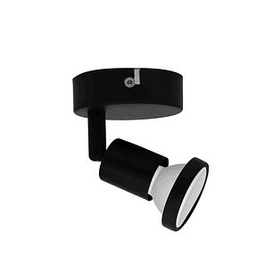 Foco Sobrepuesto 1Xgu10 Color Negro
