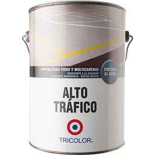 Pintura Tric. Alto Trafico Al Agua Roja Gl.