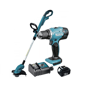 Orilladora Inalámbrica + Taladro Atornillador Inalambrico 13Mm [1/2] 18V (Dur181Rf-1) Makita