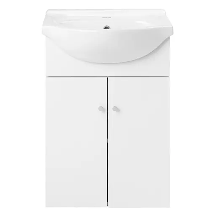 Kit Mueble Marie 50 Blanco + Cubierta Blanche 80X50 1