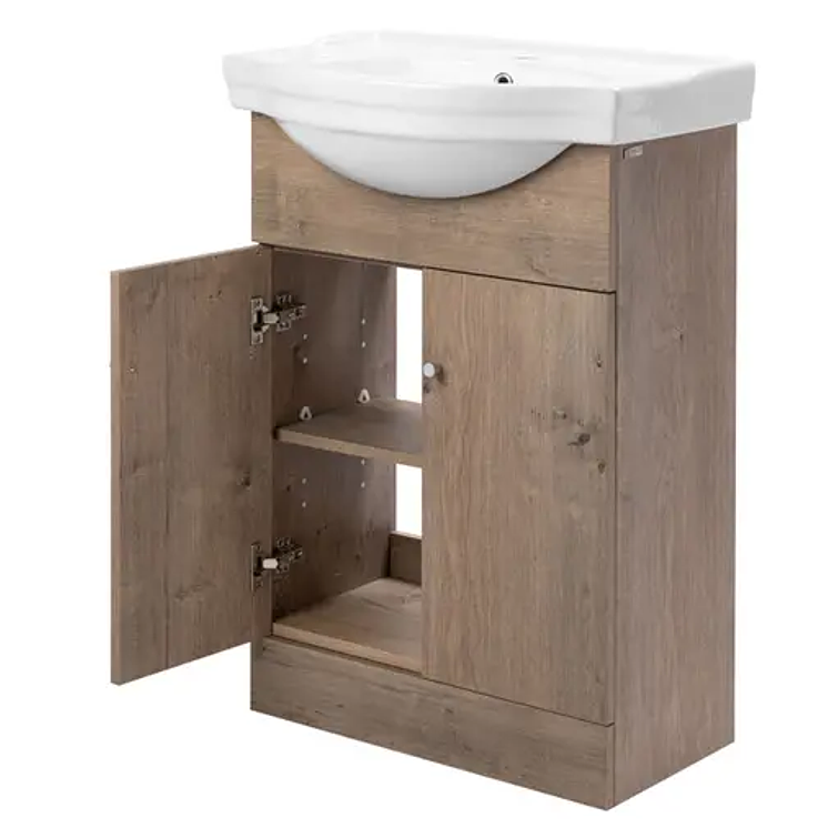 Kit Mueble Marie 50 Lenga + Cubierta Blanche 80X50 2