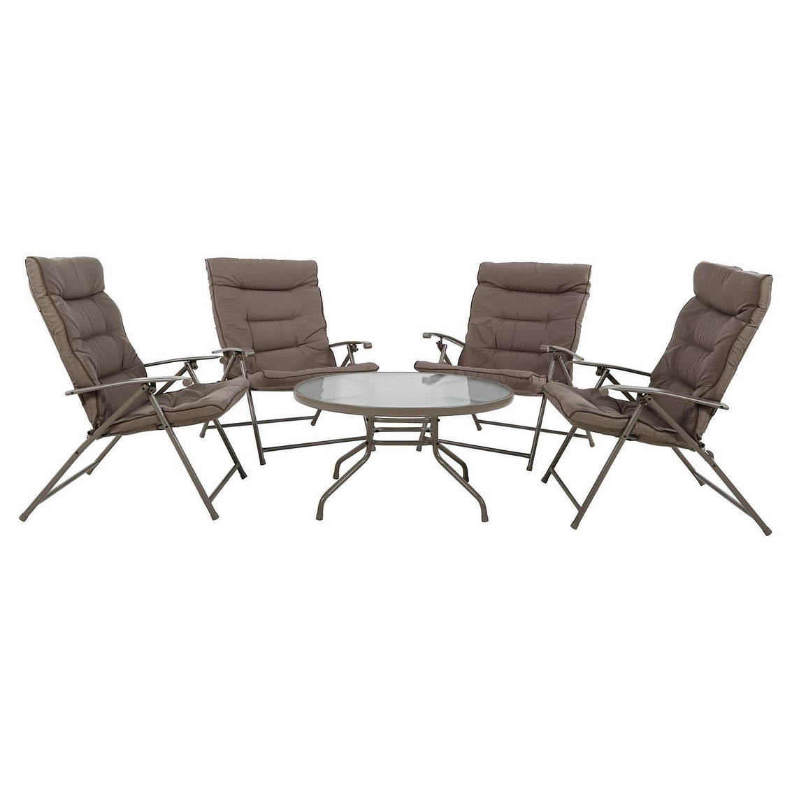 Juego De Terraza Sao Paulo 4P + Mesa Centro Redondo 3