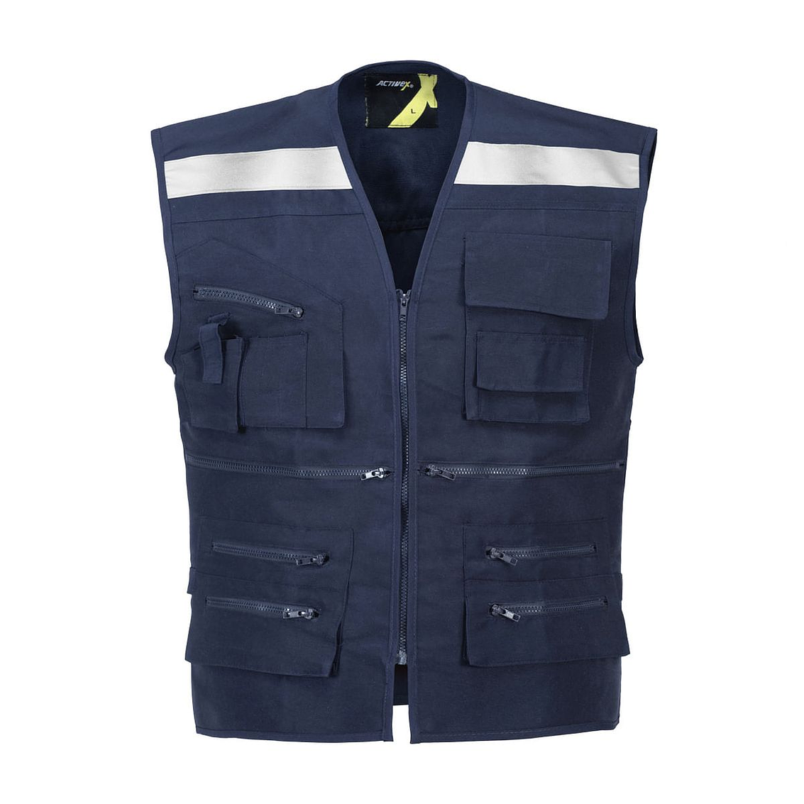 Chaleco Geologo Poplin Azul  L 1