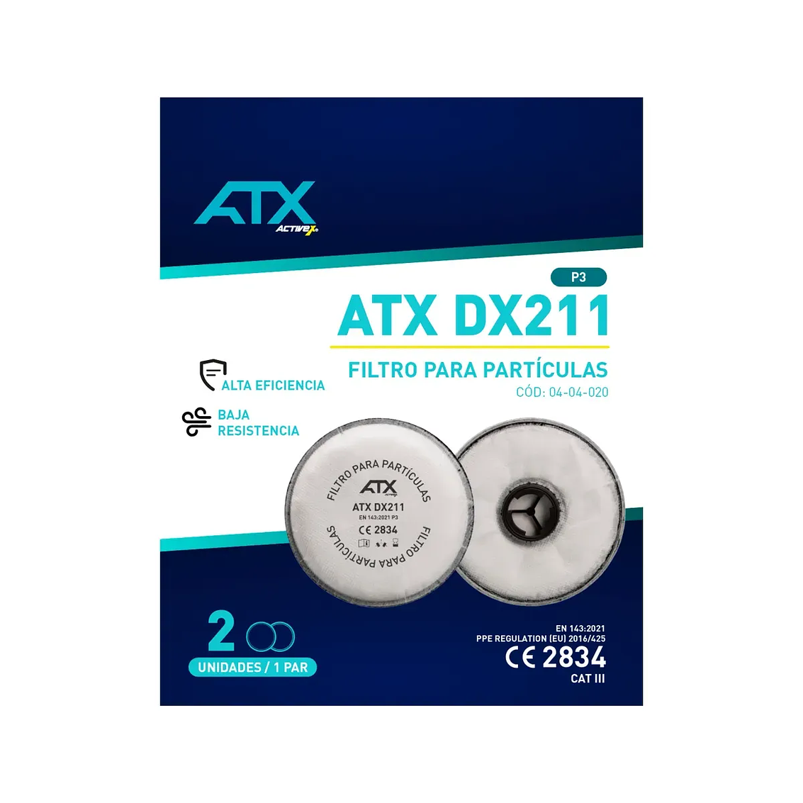 Filtro Activex Atx Dx211 Particulas Y Olores 4