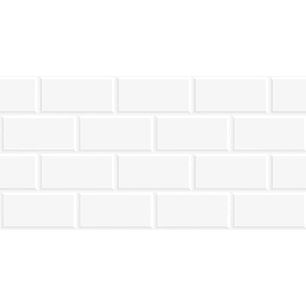 Ceramica Klipen 30X60 Polar Brick Blanco Brillante [1,62 M2 X Cj]