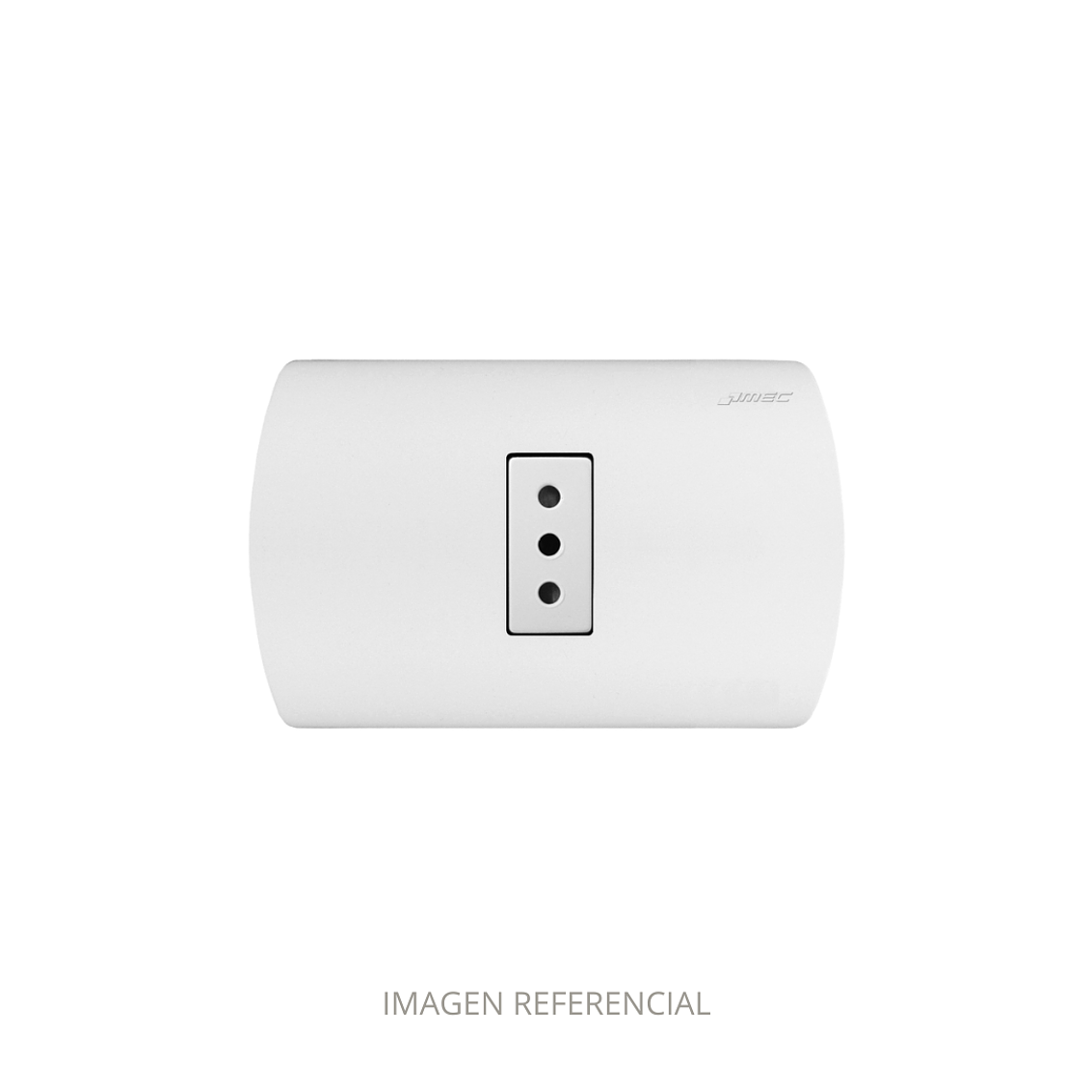 Placa Enchufe Simple 2P+T/250V-10A Blanco 1