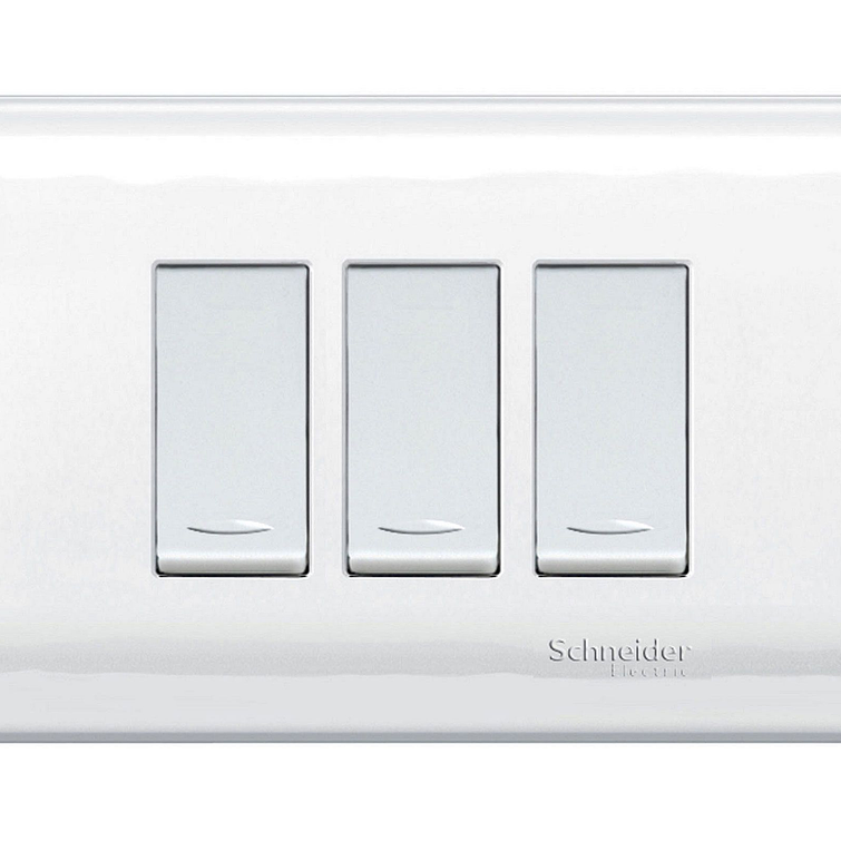 Placa Interruptor 3 Puestos 9/32 Blanco 1