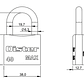 Candado Oister Max 40Mm Bt - Miniatura 3