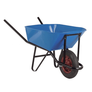 Carretilla Azul Standar 90 Lts. C/Rueda Pantanera