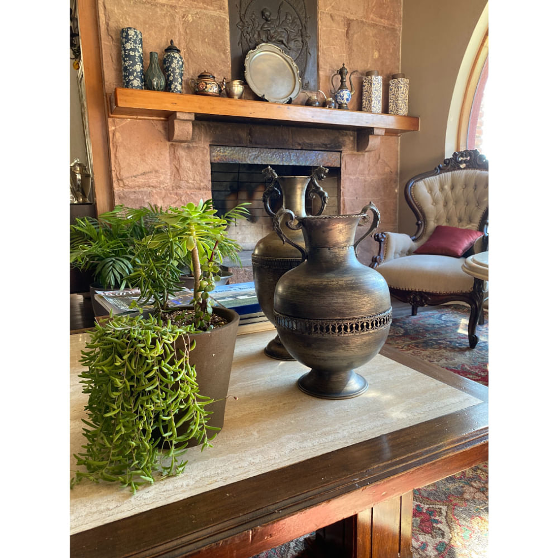 Macetero Bio Arena Alto Gris 2