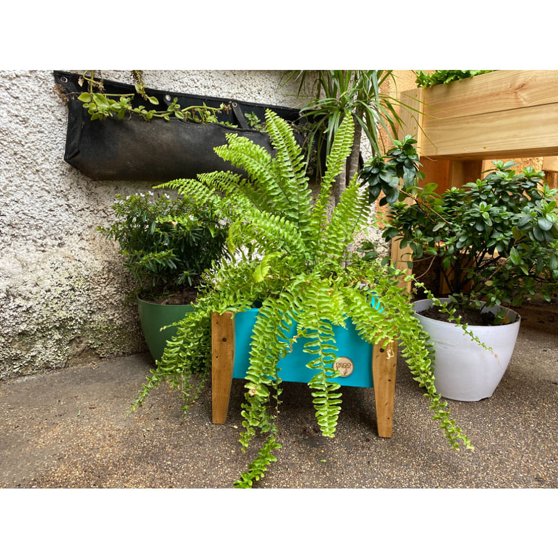 Macetero Para Huerto 40X26X32 Turquesa 5