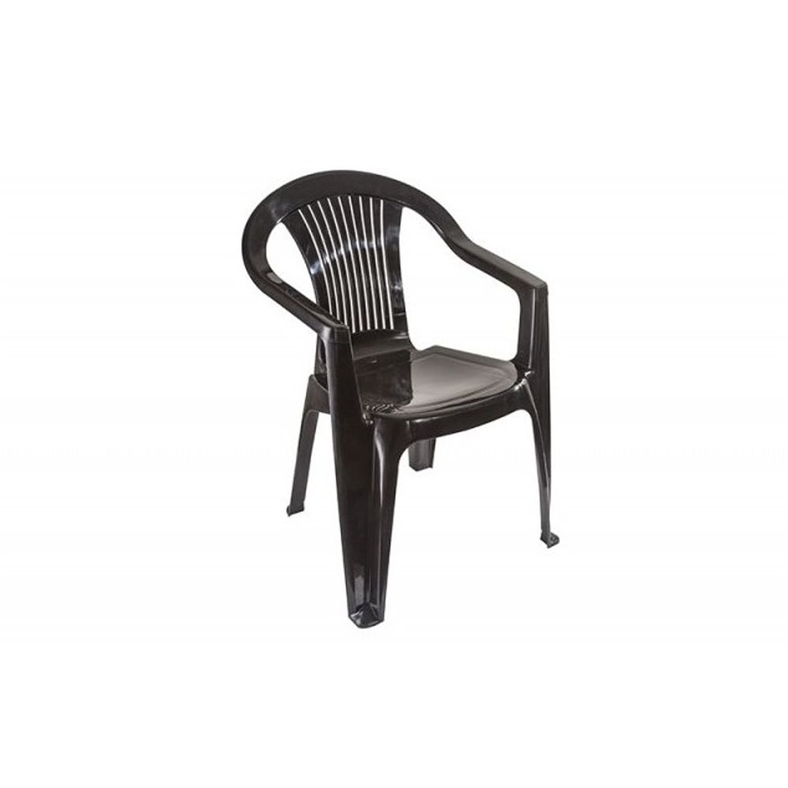 Silla Milan Negra C/Brazos 1