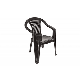Silla Milan Negra C/Brazos