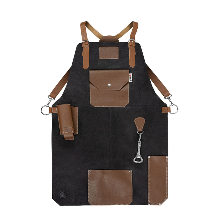 Pechera Cuero Asador Master Black Grilltech 13