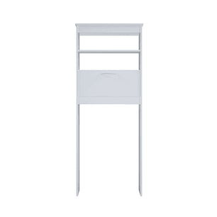 Mueble Bańo Blanco Wc Ahorrador Espacio 63X28X160Cm