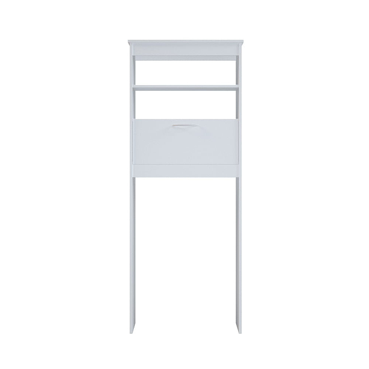 Mueble Bańo Blanco Wc Ahorrador Espacio 63X28X160Cm 1