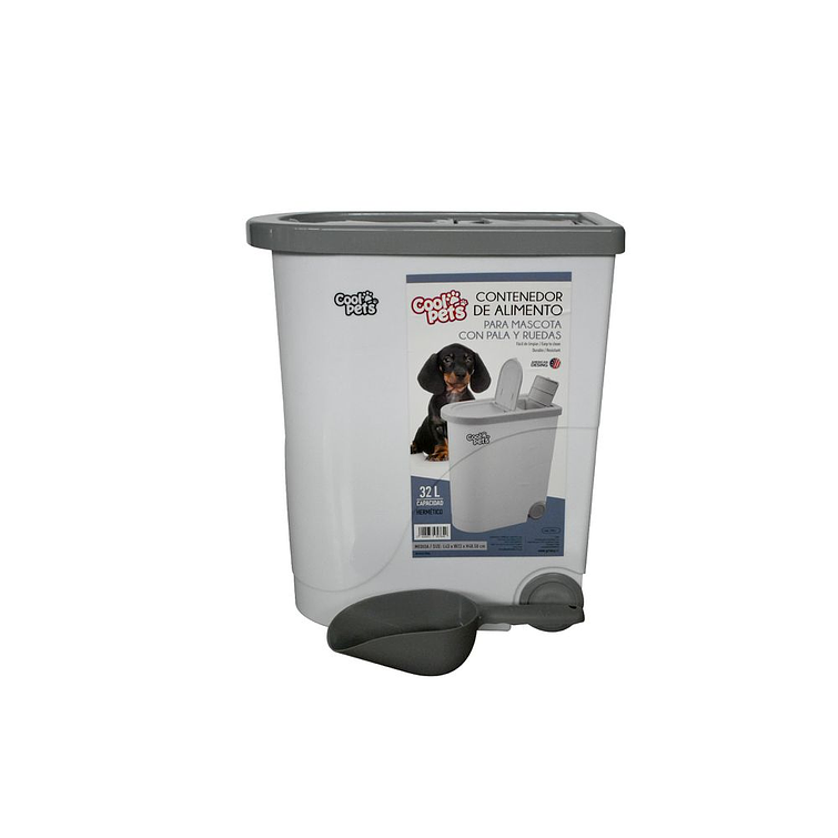 Contenedor De Alimento Para Mascotas Con Pala Y Ruedas L43Xw23Xh48.50Cm [Cool Pets] 3