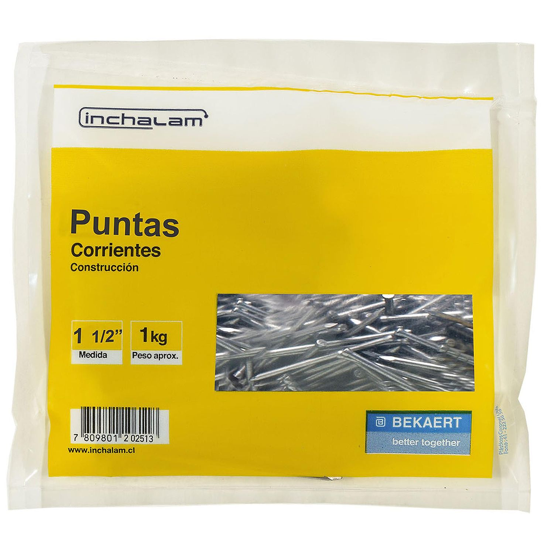 Puntas De 1 1/2 Bolsa 1 Kg (Clpta0380195002) 3