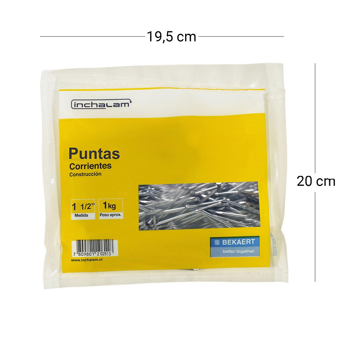 Puntas De 1 1/2 Bolsa 1 Kg (Clpta0380195002) 6