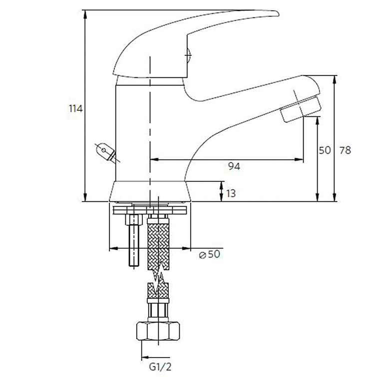 Monomando Lavatorio Verena 6