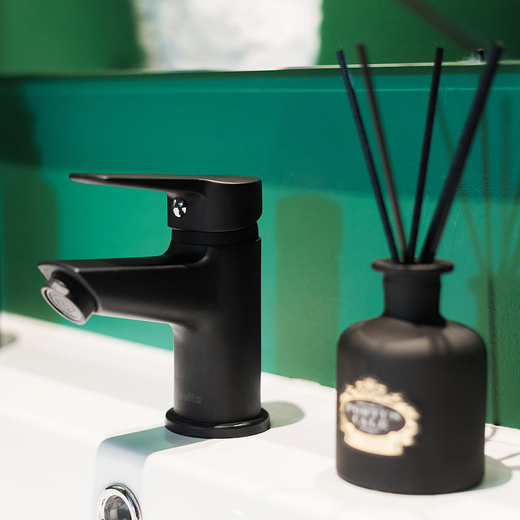 Monomando Lavatorio Arezzo Negro Mate 3