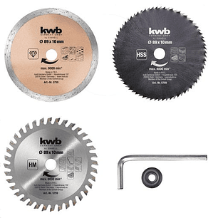 Kit Mini Hojas Sierra Circular Einhell 5-Ple