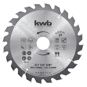 Disco Sierra Einhell 7 1/4 - 24D