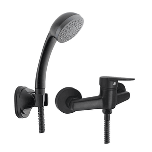 Monomando Ducha Arezzo Negro Mate