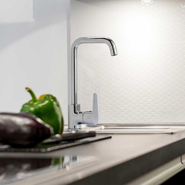 Monomando Lavaplato Dessin Cromo 40Mm 8