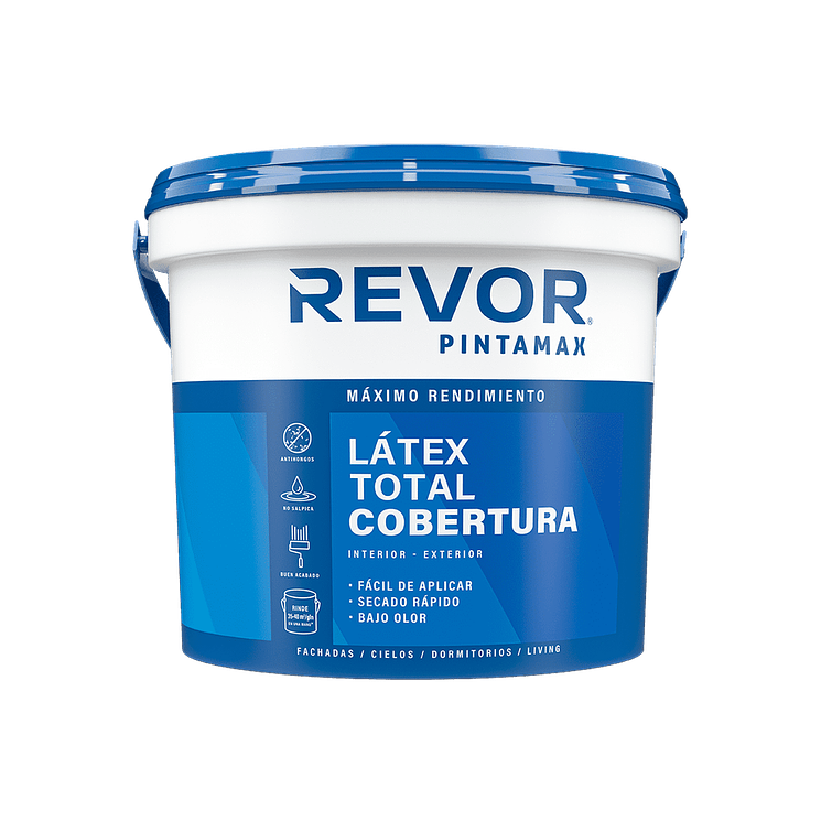 Latex Pintamax Tineta 4 Gl Blanco Revor 1