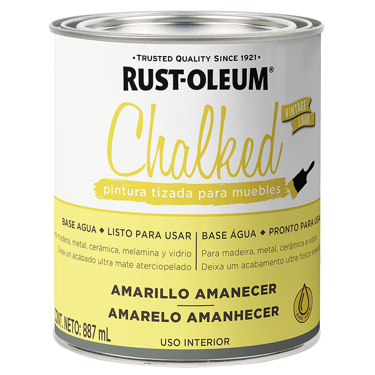 Pintura Tizada Chalked Amarillo Amanecer 0,887L 1