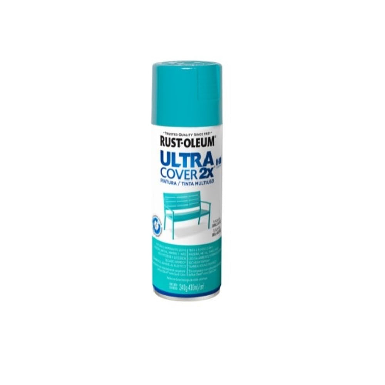 Pintura Spray Ultra Cover2X Turquesa Brill.340 Gr 1