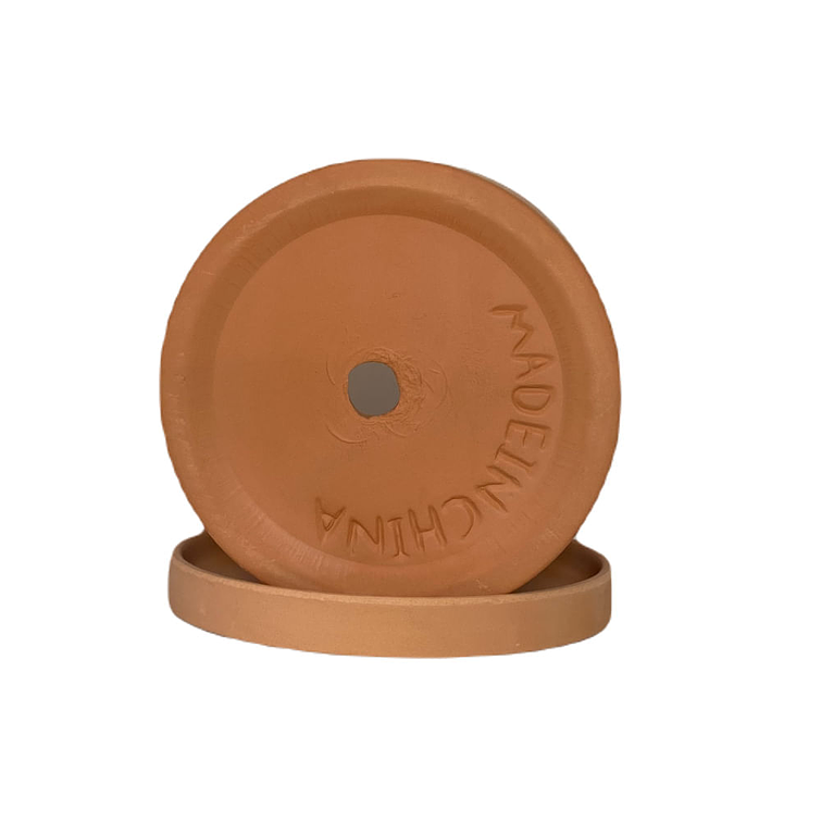 Macetero 15X15 Cilindro Terracota Con Plato 3