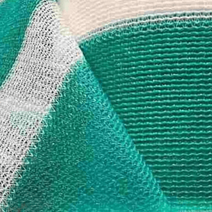 Malla Rachel Franj. 80% Verde/Blanco 2.10 X 5Mts