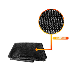 Malla Rachel Negra 80% 4,20 X100 Mtr.
