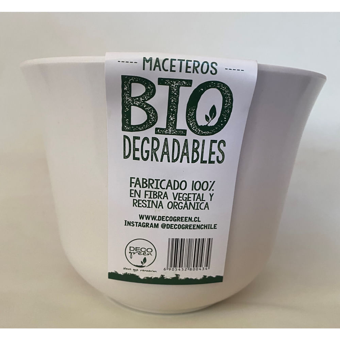 Macetero Bio Curvo Blanco 1