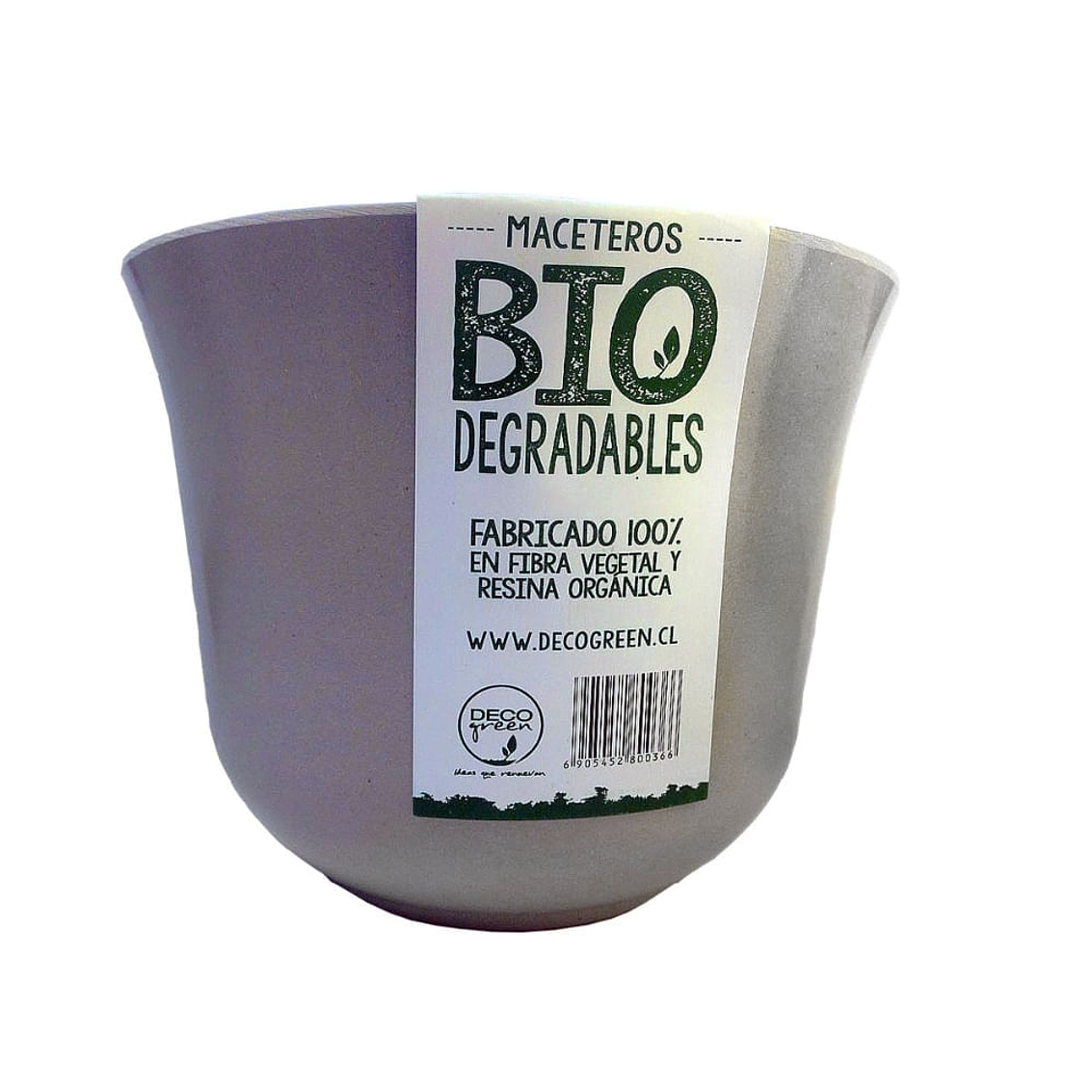 Macetero Bio Curvo Gris 1