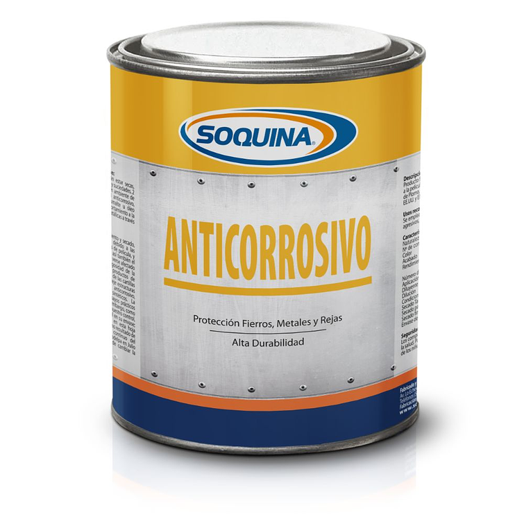 Anticorrosivo Soquina 1/4 Gl. Negro 1
