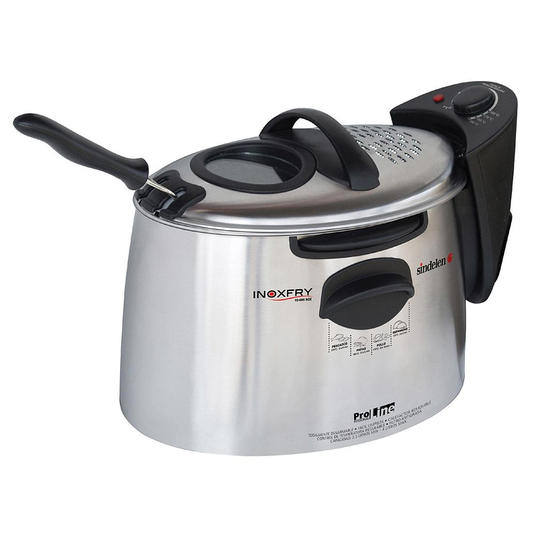 Freidora Electrica Sindelen Fe-4000- Inox 2000 W. 1