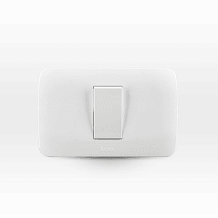 Interruptor Simple 9/24 10A 250V Blanco Armado