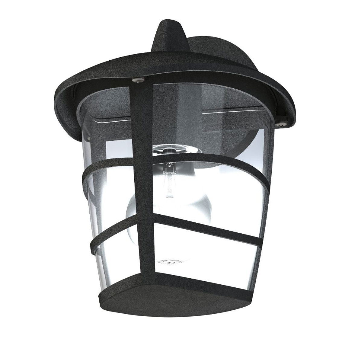 Aloria Aplique Ext Negro Alu Plastico 1X60W E27 1